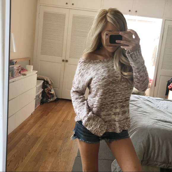 Tops - Maroon Marbled Knit